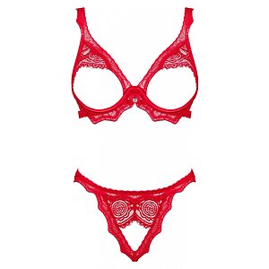 Set Decupat Obsessive Bergamore Roșu XS-S