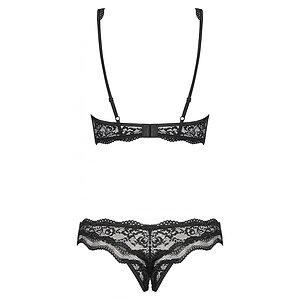 Set Decupat Obsessive Luvae Negru S-M