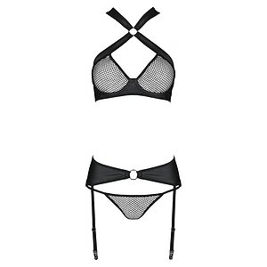 Set Din Piele Passion Amanda Negru Set Din Piele Passion Amanda Negru pe Sexlab.ro