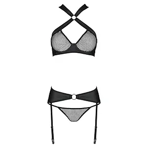 Set Din Piele Passion Amanda Negru Set Din Piele Passion Amanda Negru pe SexLab