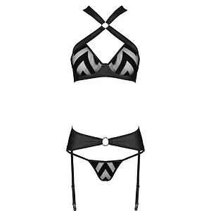 Set Din Piele Passion Hima Negru Set Din Piele Passion Hima Negru pe SexLab