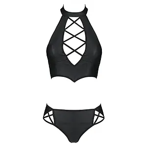Set Din Piele Passion Nancy Bikini Negru Set Din Piele Passion Nancy Bikini Negru pe SexLab