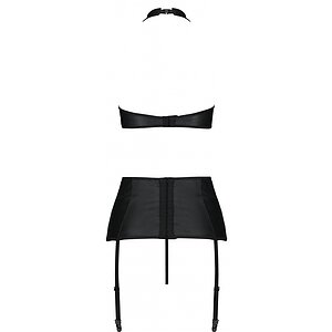 Set Din Piele Passion Nancy Negru L-XL