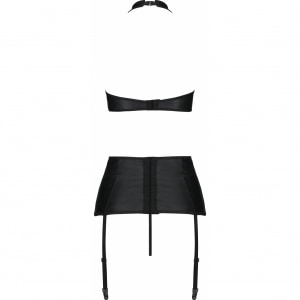 Set Din Piele Passion Nancy Negru S-M