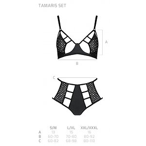 Set Din Piele Passion Tamaris Negru S-M
