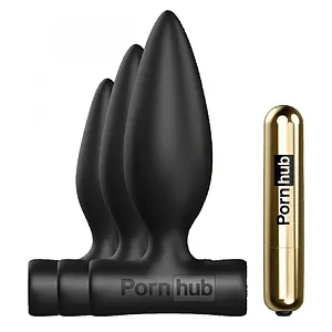 Set Dopuri Anale Cu Vibrații Negru Set Dopuri Anale Cu Vibrații Negru pe SexLab