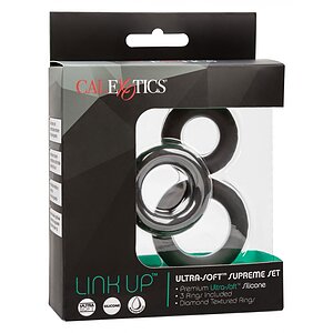 Set Inele Link Up Ultra Soft Supreme Negru