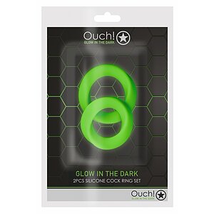 Set Inele Penis Glow in the Dark Verde