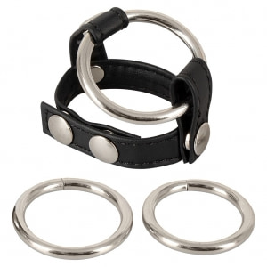 Set Inele Penis Leather Strap Negru Set Inele Penis Leather Strap Negru pe Sexlab.ro