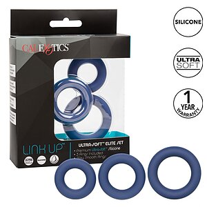 Set Inele Penis Link Up Ultra Soft Elite Albastru