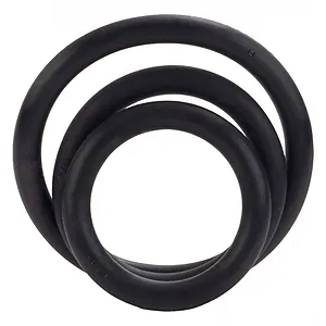 Set Inele Penis Rubber Negru pe SexLab