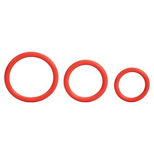 Set Inele Penis Tri-Rings Rosu