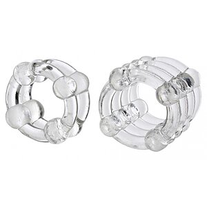 Set Inele Pentru Penis Colț Transparent pe SexLab