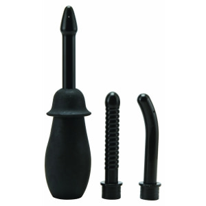 Kit Igiena Anala Cu Cap Oval Indoit Irigator Anal Cu Varf Conic Si Texturat