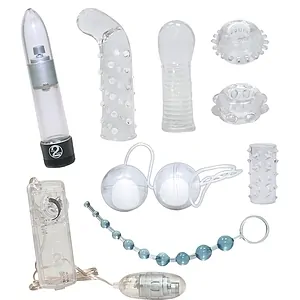 Set Jucarii Sexuale Crystal Transparent pe SexLab