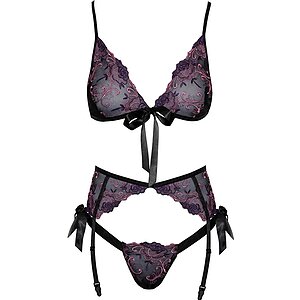 Set Kissable Crystina Negru Set Kissable Crystina Negru pe Sexlab.ro