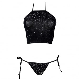 Set Le Desir Festive Rhinestone Negru Set Le Desir Festive Rhinestone Negru pe Sexlab.ro