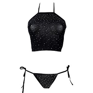 Set Le Desir Festive Rhinestone Negru Set Le Desir Festive Rhinestone Negru pe Sexlab.ro
