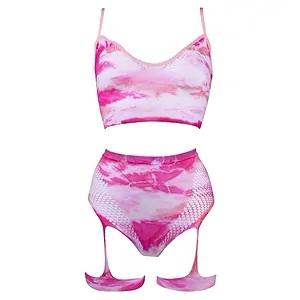 Set Le Desir Tie Dye Set Roz pe SexLab