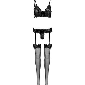 Set Leg Avenue Branny Negru pe SexLab