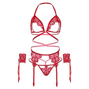 Set Leg Avenue Open Renata Roșu pe SexLab