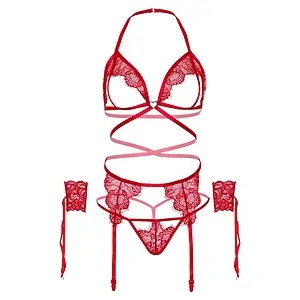 Set Leg Avenue Open Renata Roșu Set Leg Avenue Open Renata Roșu pe SexLab