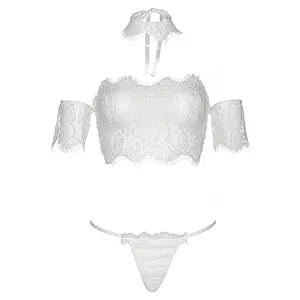 Set Leg Avenue Skyla Alb Set Leg Avenue Skyla Alb pe SexLab