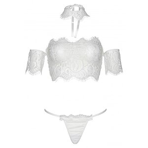 Set Leg Avenue Skyla Alb Set Leg Avenue Skyla Alb pe SexLab