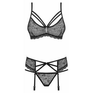 Set Lenjerie Intimă Obsessive 818-SEG Negru Set Lenjerie Intimă Obsessive 818-SEG Negru pe Sexlab.ro