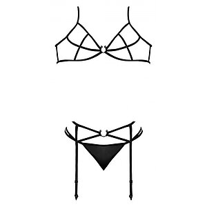 Set Magic Silk Beatrice Negru pe SexLab