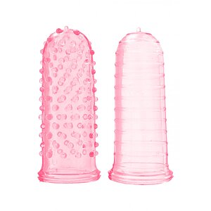 Set Manșoane Finger Ticklers Roz pe SexLab