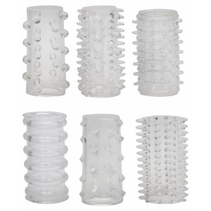 Set Manșoane Red Roses 6buc Transparent Set Manșoane Red Roses 6buc Transparent pe Sexlab.ro