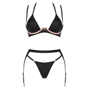 Set Obsessive 3 Piese Selinne Negru Set Obsessive 3 Piese Selinne Negru pe Sexlab.ro