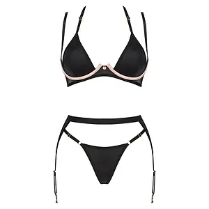 Set Obsessive 3 Piese Selinne Negru Set Obsessive 3 Piese Selinne Negru pe SexLab