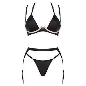 Set Obsessive 3 Piese Selinne Negru pe SexLab