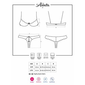 Set Obsessive Alabastra Roz L-XL