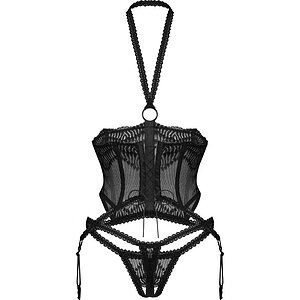 Set Obsessive Alliane Negru S-M