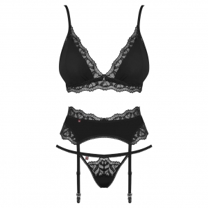 Lenjerie Intima Arisha Negru Dresuri Separat