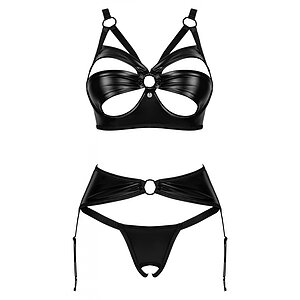 Set Obsessive Armares 3 Piese Negru Set Obsessive Armares 3 Piese Negru pe Sexlab.ro