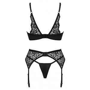 Set Obsessive Bellastia 3 Piese Negru XS-S