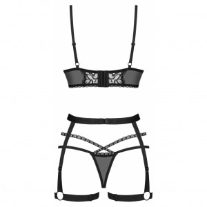 Set Obsessive Blomentis Negru XL-2XL