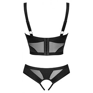 Set Obsessive Chic Amoria 2 Piese Decupat Negru XL-2XL