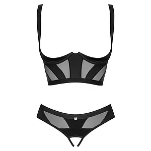 Set Obsessive Chic Amoria 2 Piese Decupat Negru pe SexLab