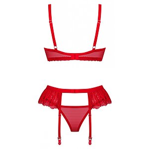Set Obsessive Chilisa 3 Piese Roșu XL-2XL