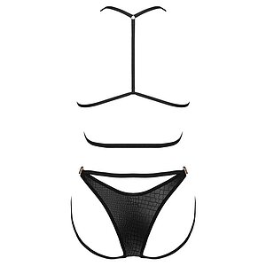 Set Obsessive Cobra Nive Negru L-XL