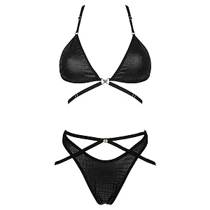 Set Obsessive Cobra Nive Negru pe SexLab