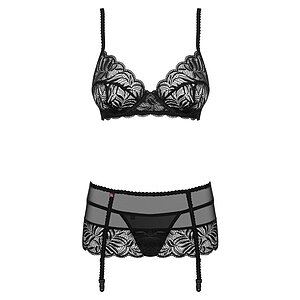 Set Obsessive Contica Negru Set Obsessive Contica Negru pe SexLab