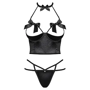 Set Obsessive Delishya Negru Set Obsessive Delishya Negru pe SexLab