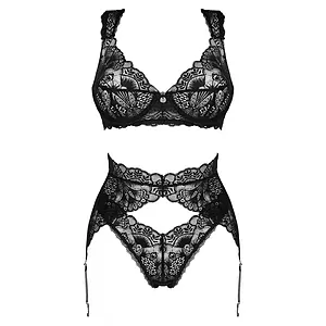 Set Obsessive Donna Dream 3 Piese Negru Set Obsessive Donna Dream 3 Piese Negru pe SexLab