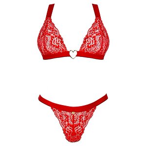 Set Obsessive Elianes 2 Piese Roșu Set Obsessive Elianes 2 Piese Roșu pe Sexlab.ro